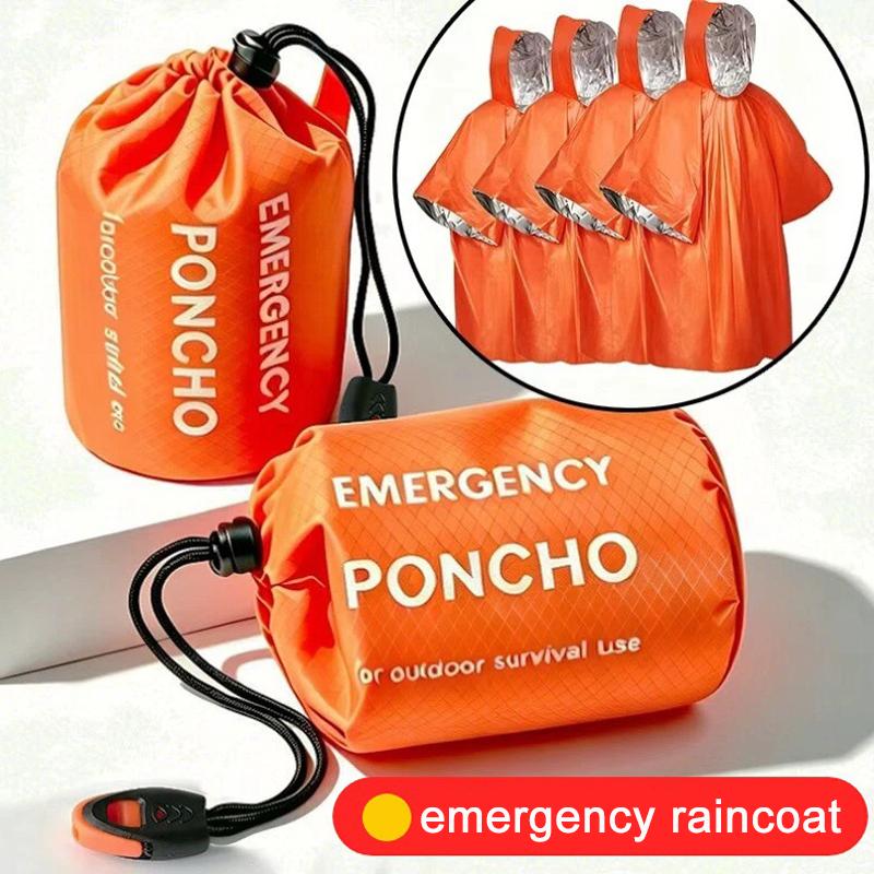 Portable Emergency Rain Poncho - огляд і ціна Emergency Poncho Rain