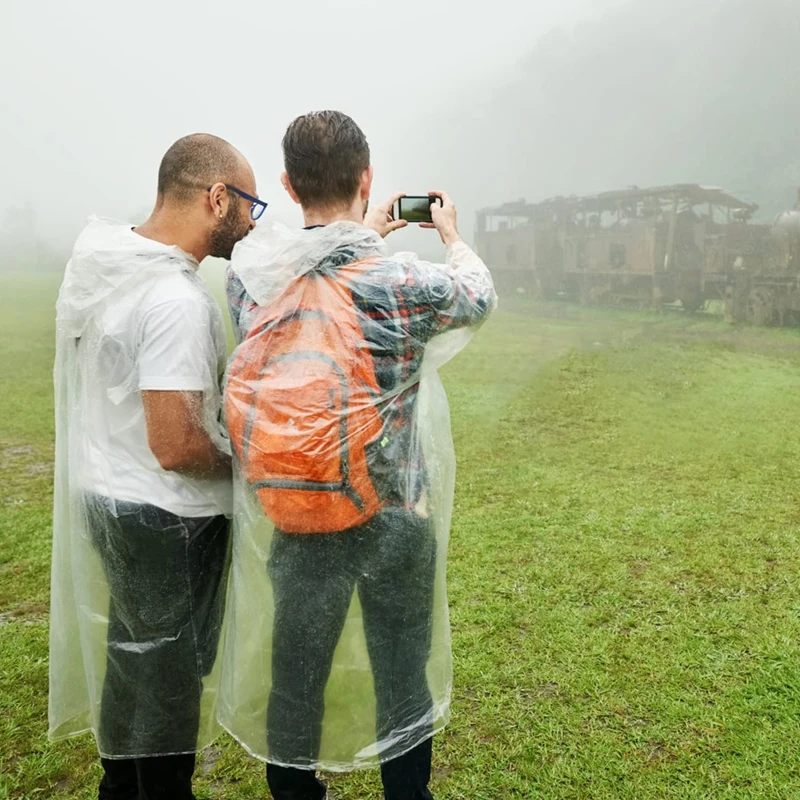 6Pcs Disposable Waterproof Rai - огляд і ціна Emergency Poncho Rain