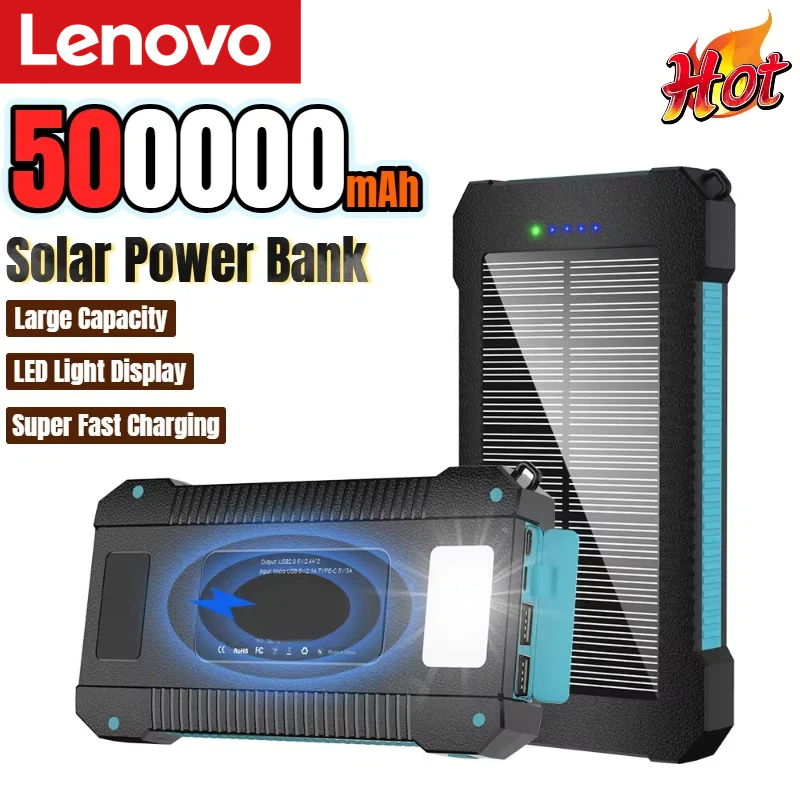Lenovo 500000mAh Solar Power B - огляд і ціна Solar Emergency Charger