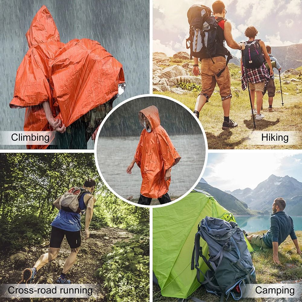 1Pcs Hiking Travel Tent Rainwe - огляд і ціна Emergency Poncho Rain